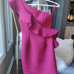 Jovani Asymmetrical Ruffle Cocktail Dress